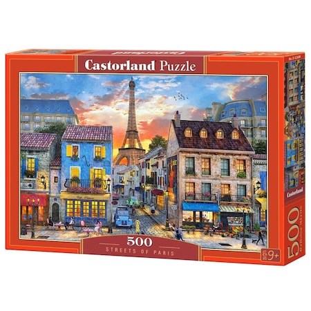 Castorland Streets of Paris Jigsaw Puzzle - 500 Piece B-52684